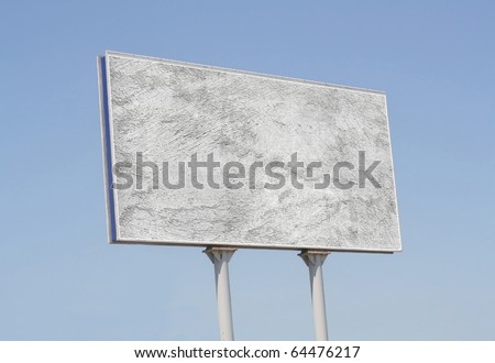 Outdoor billboard with copy space