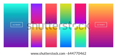 Soft color background. Modern screen vector design for mobile app. Soft color gradients. Royalty-Free Stock Photo #644770462