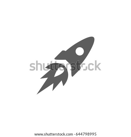 Rocket Icon in trendy flat style isolated on white background. Symbol for your web site design, logo, app, UI. Vector illustration, EPS10.