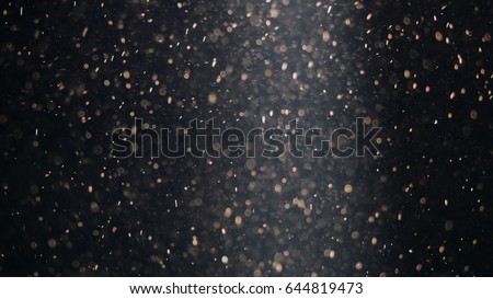 Abstract background with beautiful flickering particles. Underwater bubbles in flow with bokeh