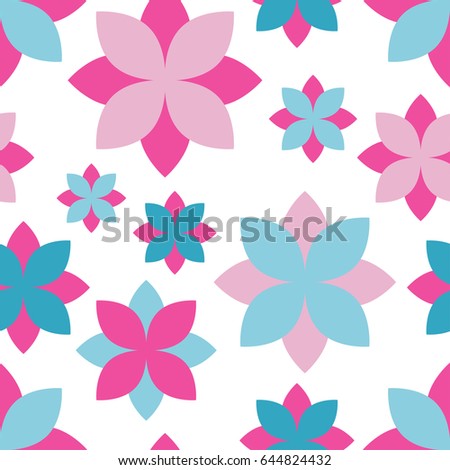 Seamless decorative floral background. Vector illustration.
