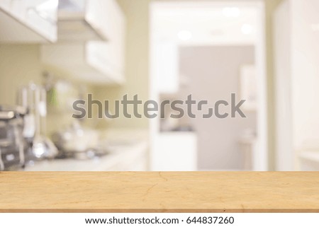 Blur Kitchen Room of The Background