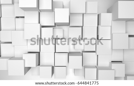 3d cubes. Royalty-Free Stock Photo #644841775