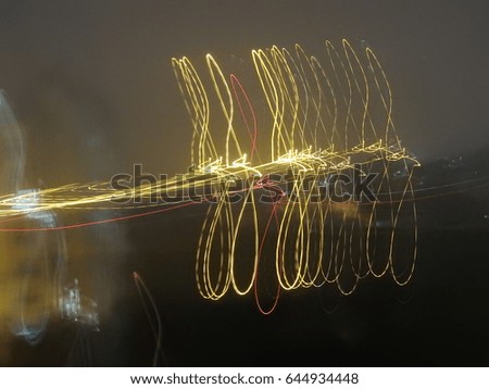 Long Exposure Light Painting, Light Photography waves, abstracts blurred, colorful waves, Nocturnal light impressions, Light impressions