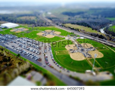 softball fields from above