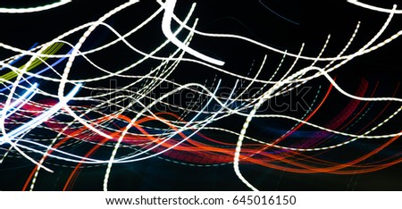 Background of abstract light lines.Photography lights on the highway with the long exposure in motion for light lines