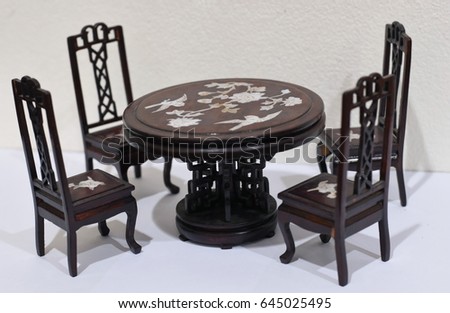 Chinese Old Table Model set , Bangkok , Thailand