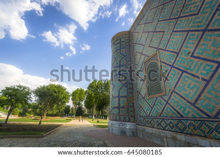 Uzbekistan (Samarkand mosque) Bibi-Xonim masjidi Royalty-Free Stock Photo #645080185