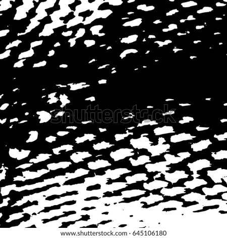 Ink Print Distress Background . Grunge Texture. Abstract Black and white vector illustration.