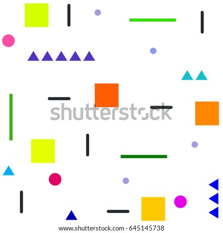 Geometric pattern in delicate pastel shades. Vector seamless pattern.