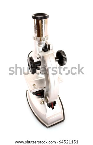 Medical microscope isolated on the white