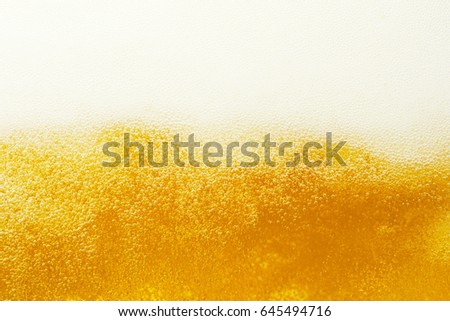 close up of the beer
