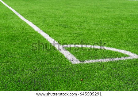 Green field stadium (Terrain de soccer).