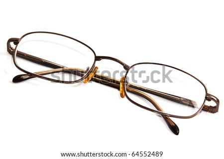 eyeglasses isolated on the white