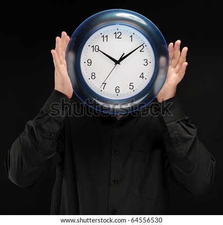 man holds hours