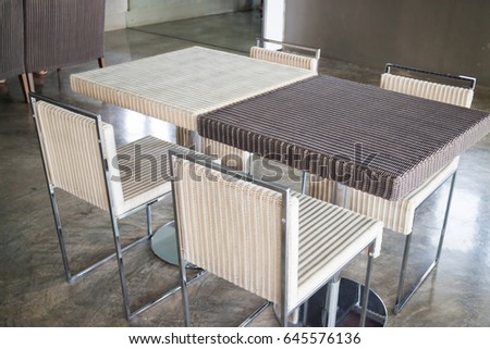 Empty Dining Rattan Furniture Set