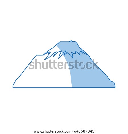 mountain snow peak, natural shadow image