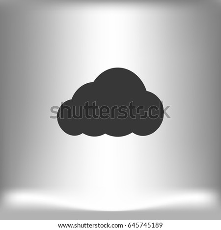 cloud icon, vector illustration. Flat design style
