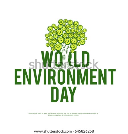 Illustration Of World Environment Day.