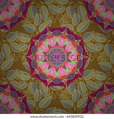 Motley illustration. Small colorful flowers. The elegant the template for fashion prints. Spring floral background with blue flowers. Cute pattern in small flower.