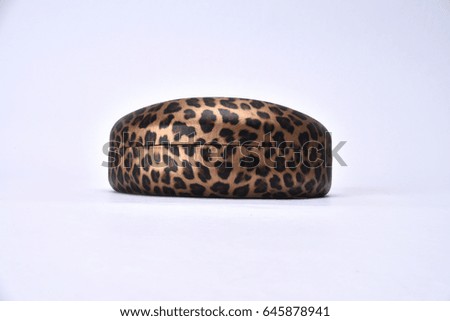 leopard texture eyewear box for sunglasses