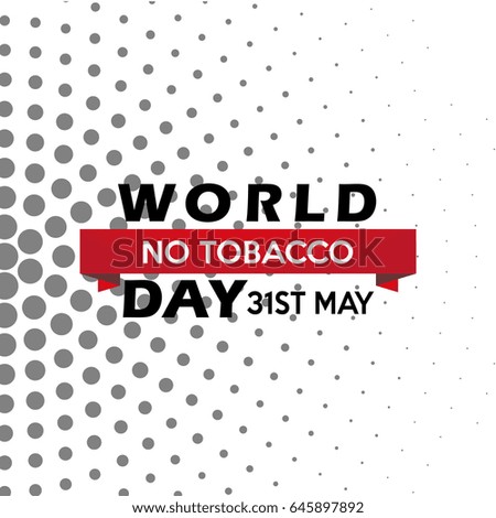 world no tobacco day illustration; text over points texture