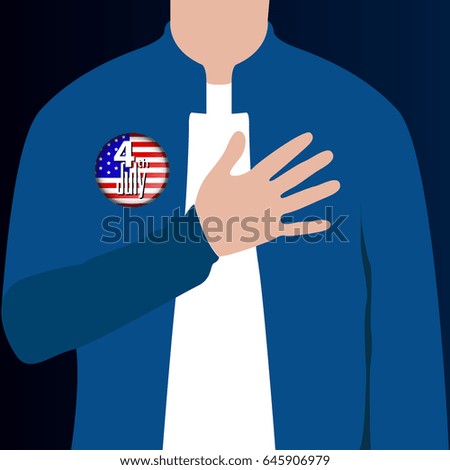 Happy independence day graphic design, Vector illustration