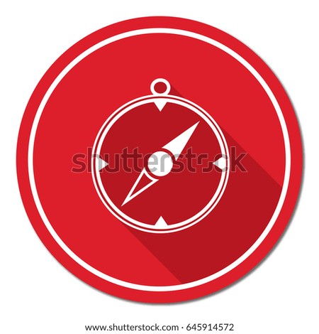 Compass icon isolated. Vector illustration

