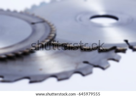 Blurred circular saw blade