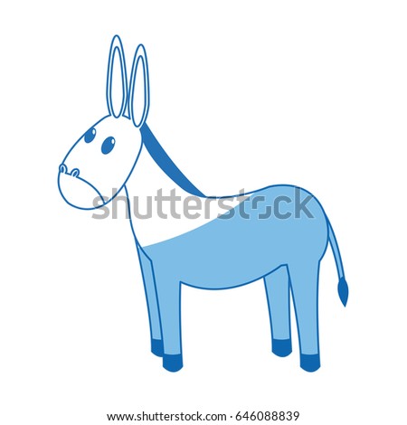 donkey manger animal character christmas