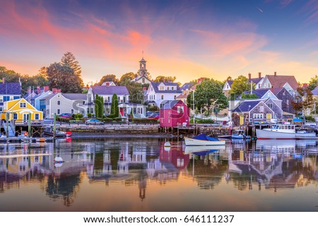 Portsmouth, New Hampshire, USA townscape. Royalty-Free Stock Photo #646111237