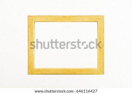 picture frame Black Oak,vintage frame, white wall background
