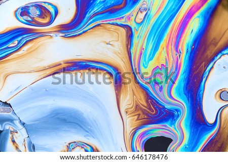 Abstract colorful oil on water background Royalty-Free Stock Photo #646178476
