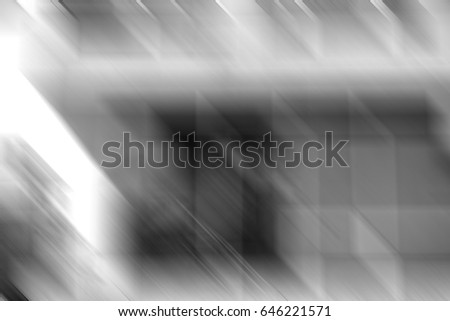 black and white abstract motion blurred as background, monochrome image