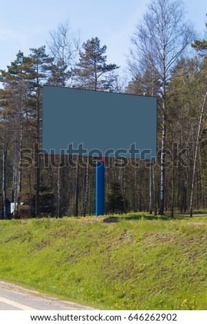 Background for design, billboards on city streets and along roads