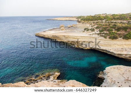 St. Peter's Pool Beach in Malta, natural pool, rocks