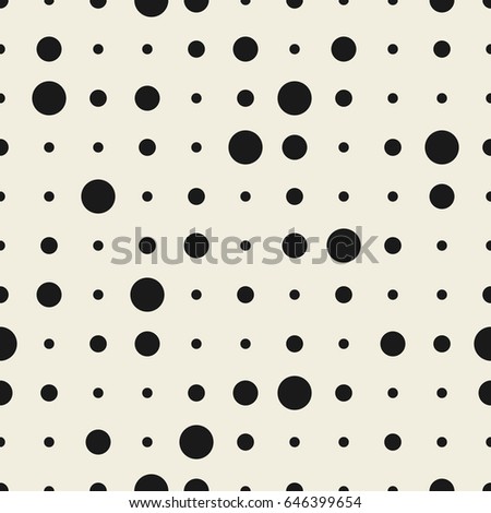 Seamless pattern with dots ornament. Abstract geometric modern vector background.