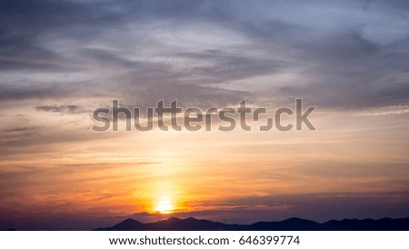 sunrise and sky