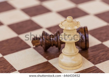 chess game. abstract composition of chess figures. isolated on light background.