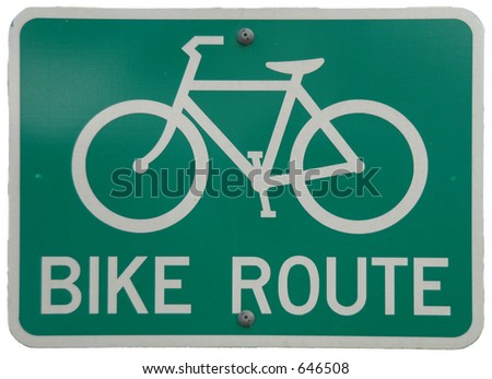 Bike Route sign