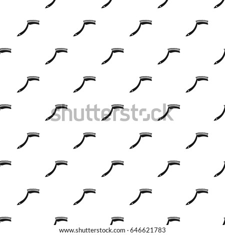Pet comb pattern seamless in simple style  illustration