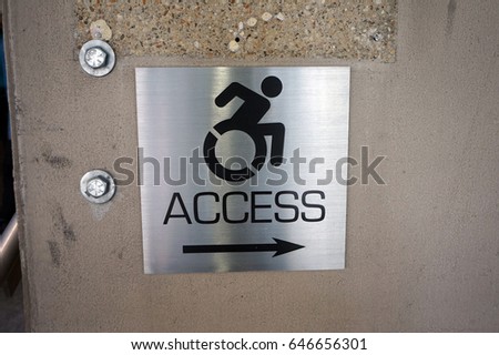 Handicap Access Sign