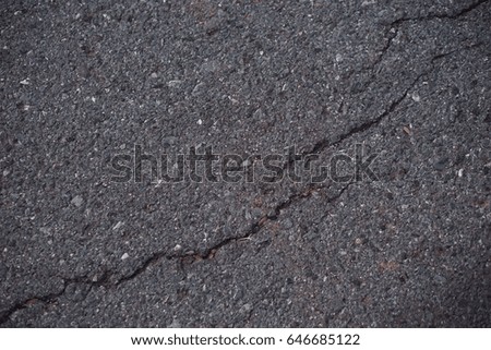 abstract crack of asphalt road texture for background used