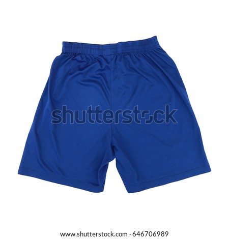 it is dark blue sport pants isolated on white.