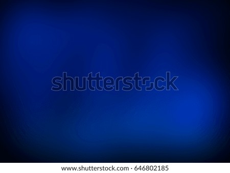 Abstract blue background. Soft focus gradient. Illustration of deep water. Dark website pattern, blurred image.