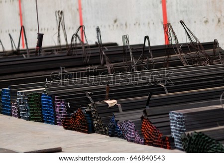 Steel photo  In a large warehouse  For sale