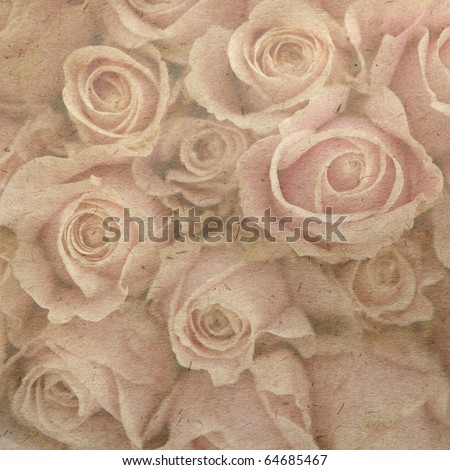 vintage wallpaper background with pink rose. Wallpaper. Tenderness