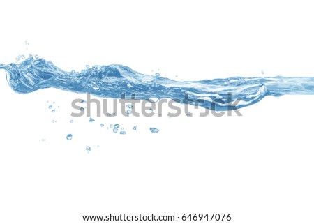 Water,Water splash and ripple isolated on white background.
