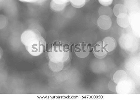 Blur gray leaves with bokeh, abstract background