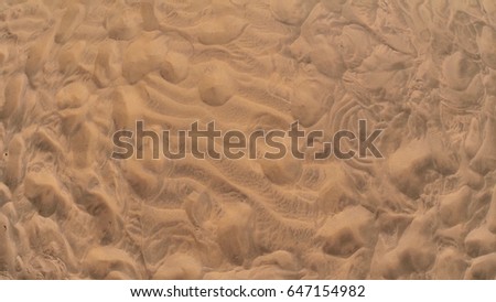 Aerial picture of desert sand in Chile
